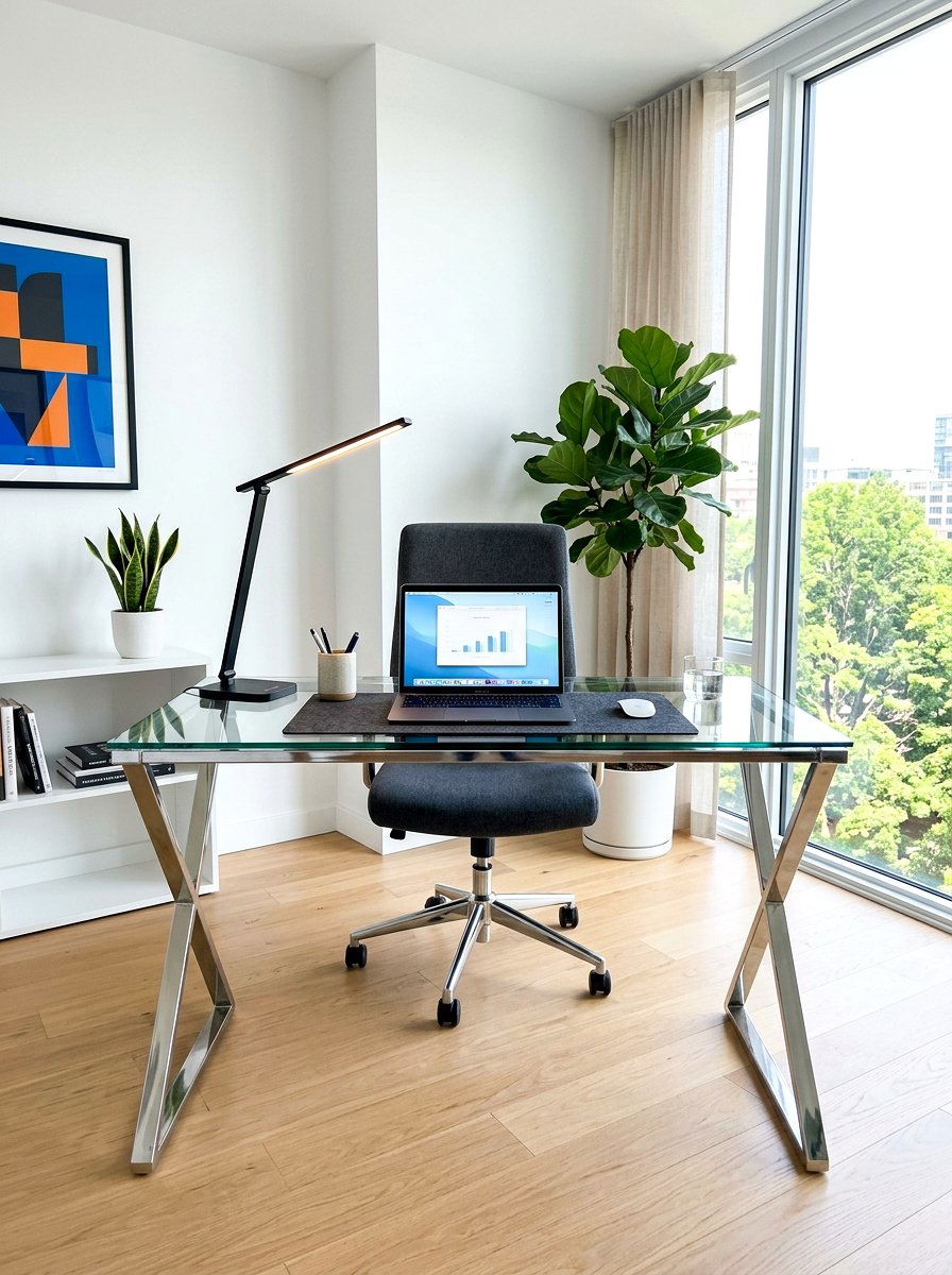 Glass Top Console - 30 narrow console table ideas