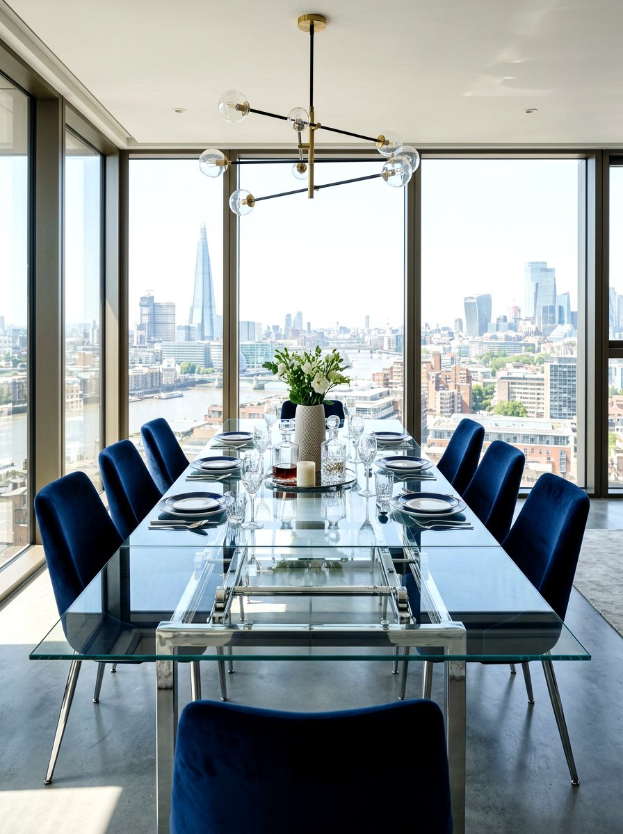 Glass Top Extendable Table - 30 extendable dining table ideas