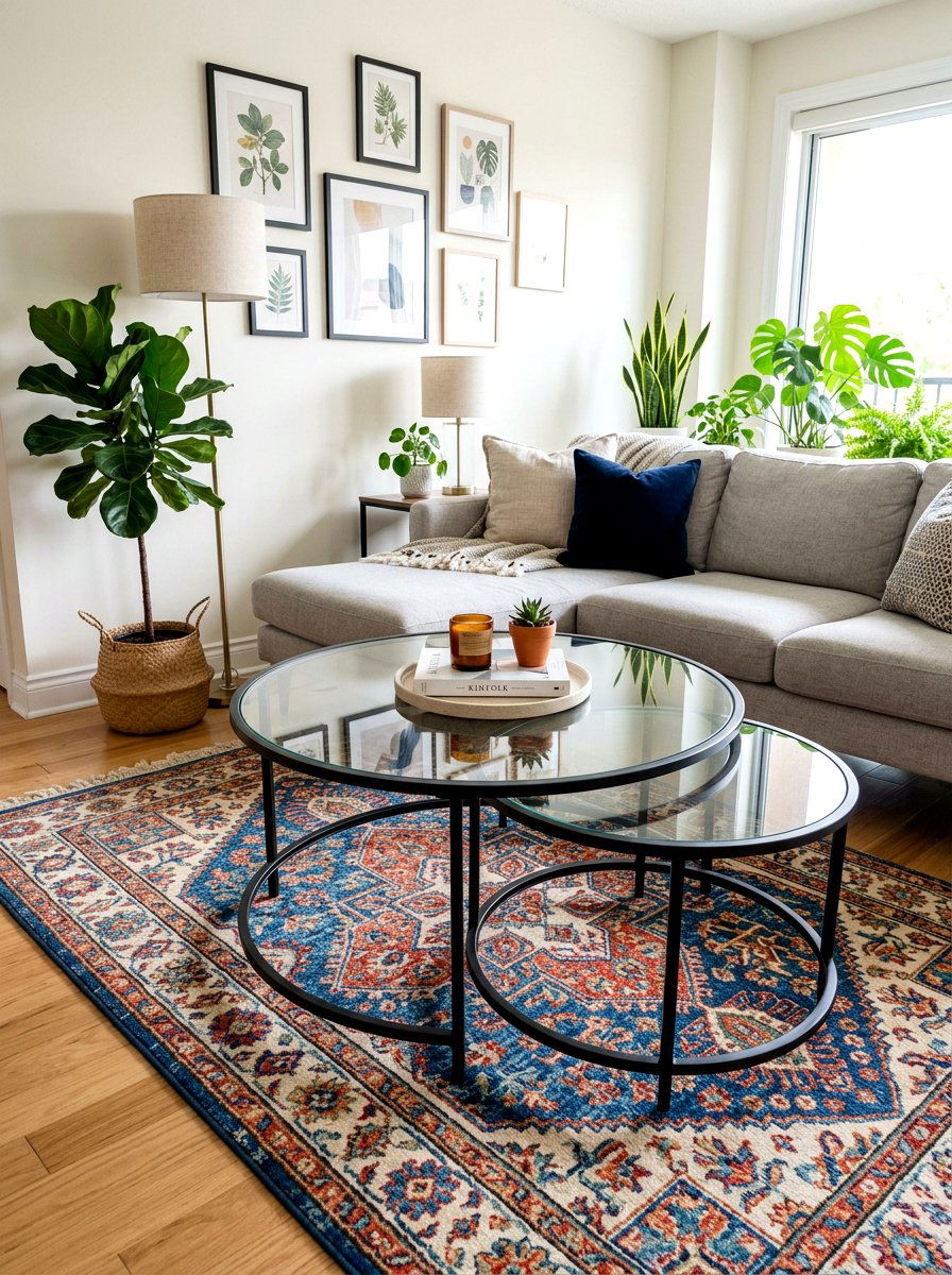 Glass Top Nesting Coffee Table - 30 nesting coffee table ideas