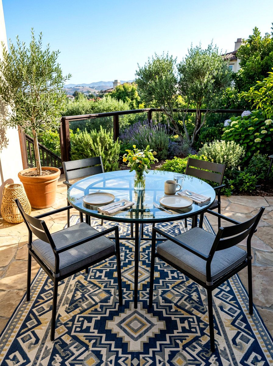 Glass Top Outdoor Nook - 30 covered patio breakfast nook ideas