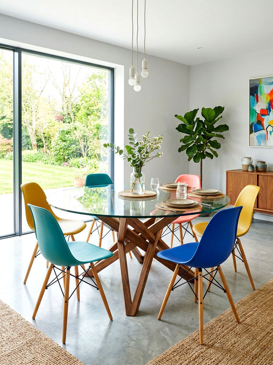 Glass Top Round Dining Room - 30 round dining room ideas