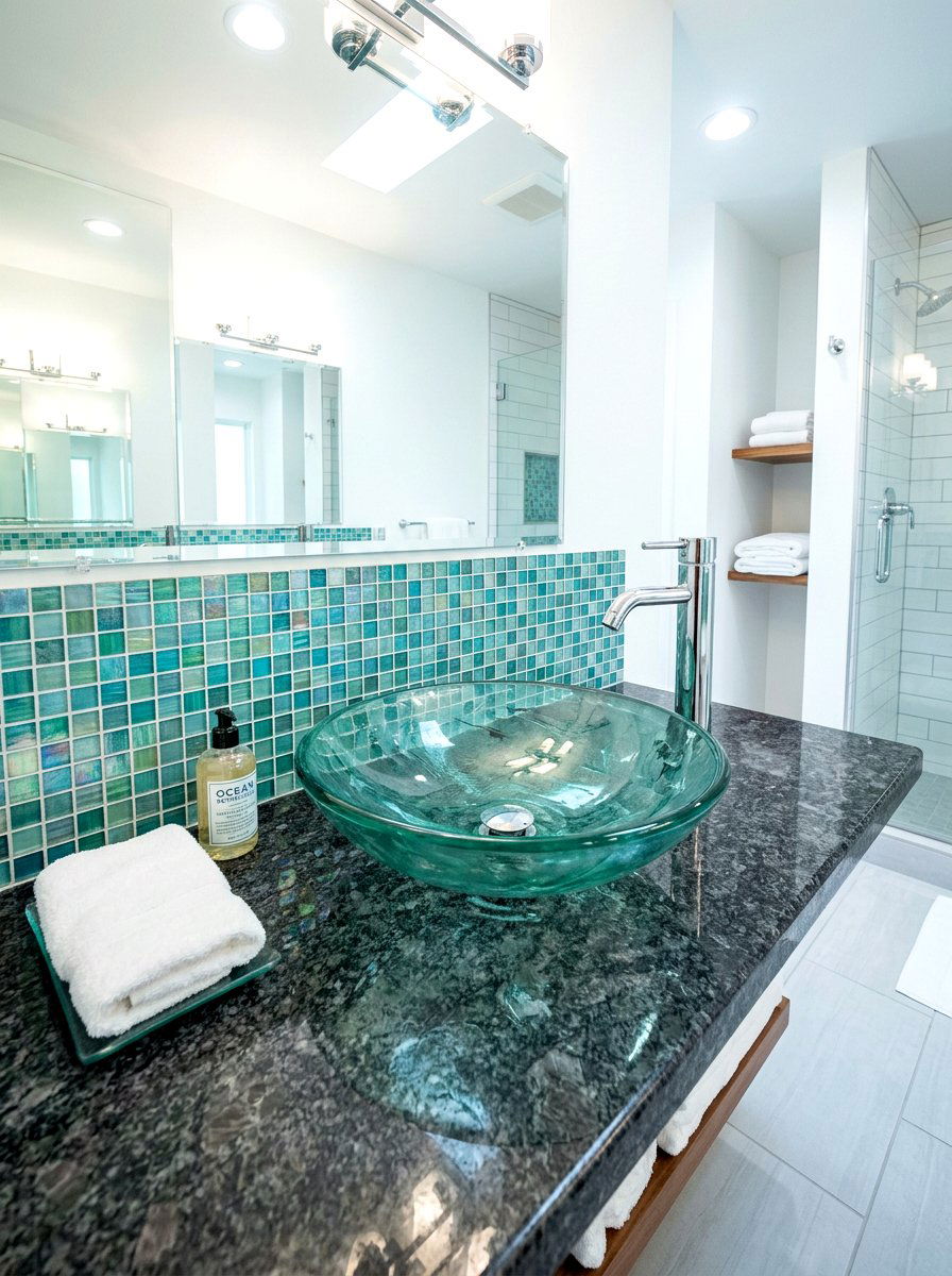 Glass Vessel Sink - 30 bathroom sink ideas