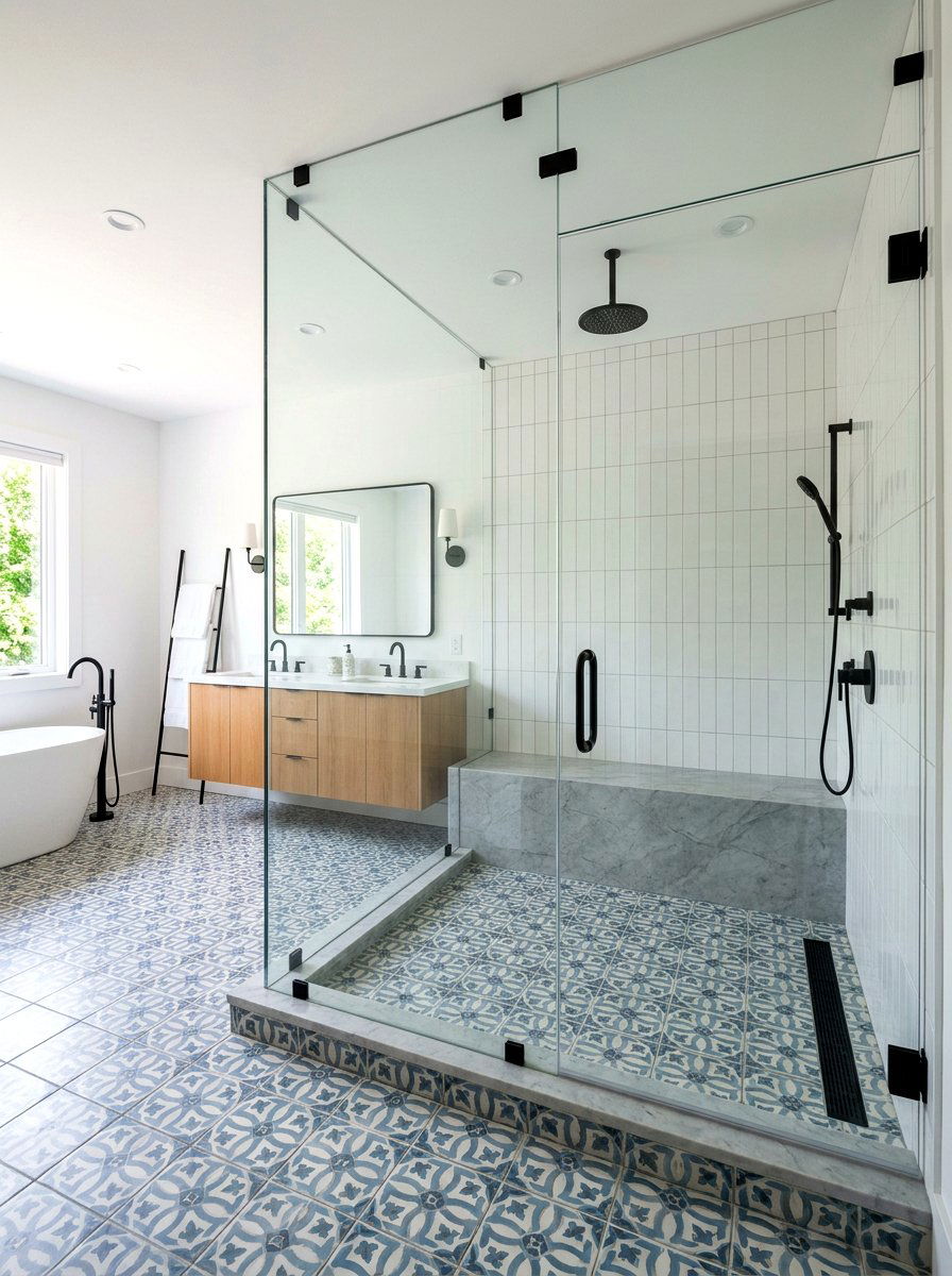 Glass Walk In Shower Bathroom - 30 eclectic bathroom ideas