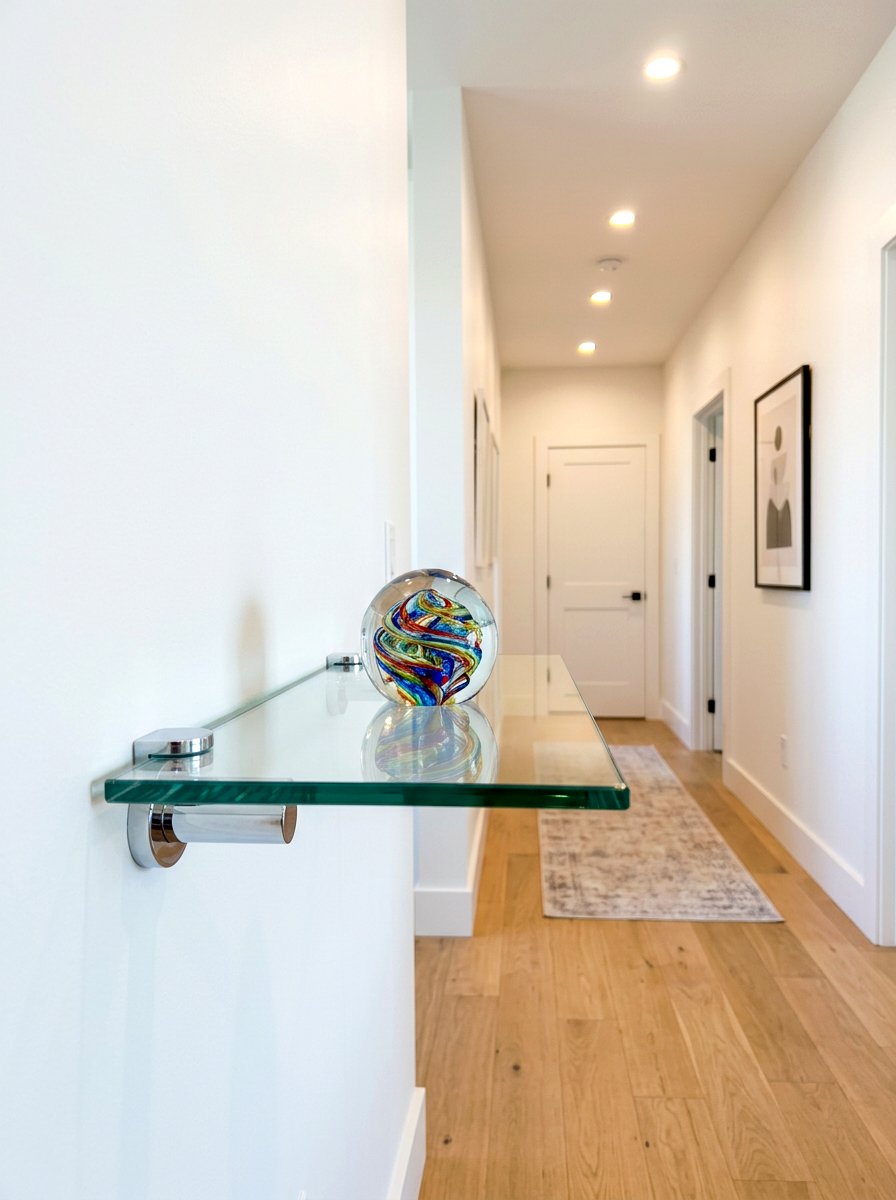 Glass Wall Mounted Shelf - 30 wall mounted entry shelf ideas aesthetic
