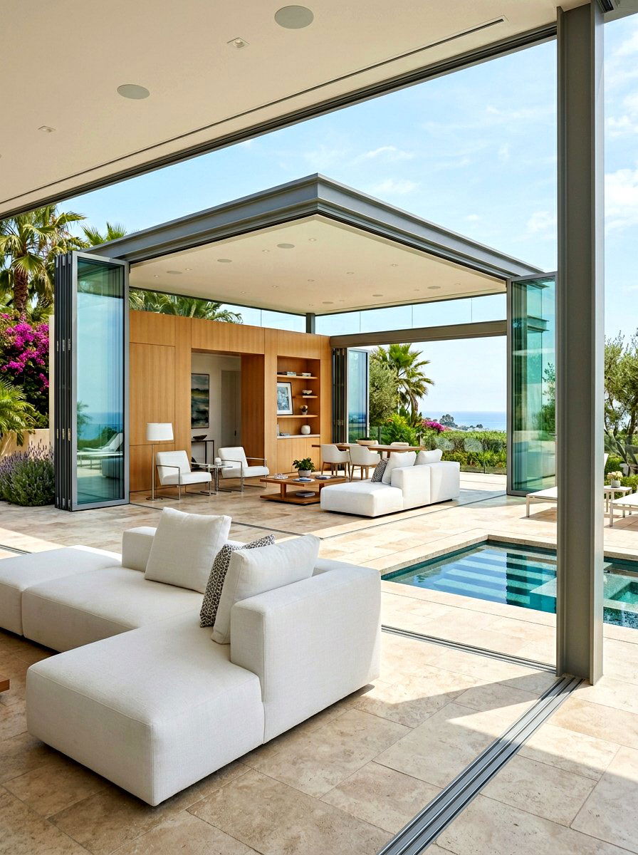 Glass Wall Pool House - 30 pool house ideas