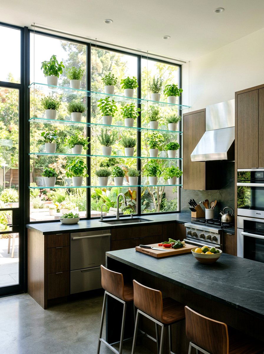 Glass Window Shelves - 30 plant shelf window ideas