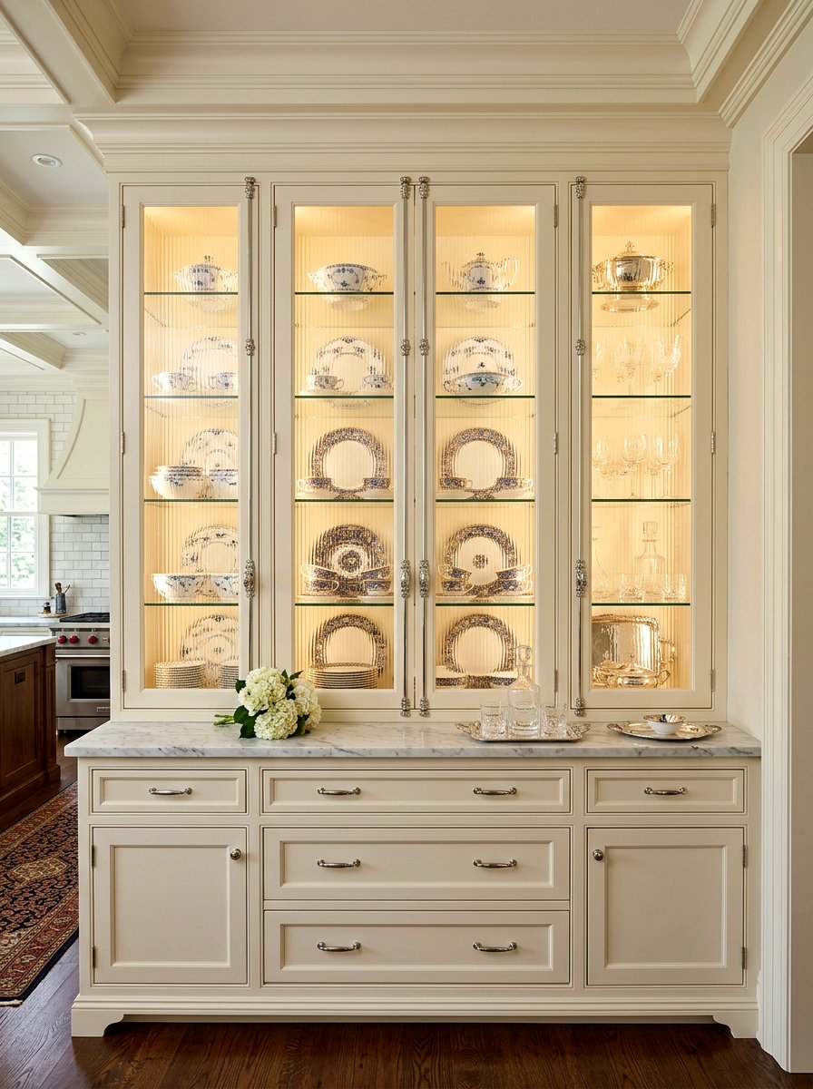 Glass door pantry - 30 butler pantry ideas