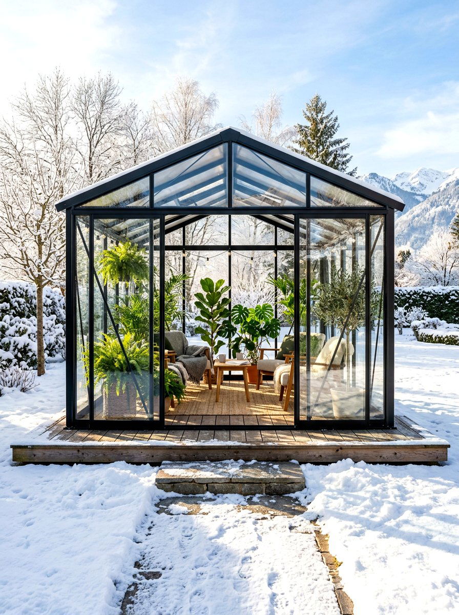 Glass enclosed gazebo - 30 hexagon gazebo ideas