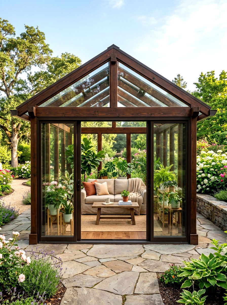 Glass enclosed pavilion - 30 hexagon pavilion ideas