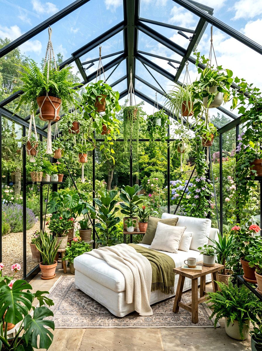 Glass garden room - 30 reading shed ideas