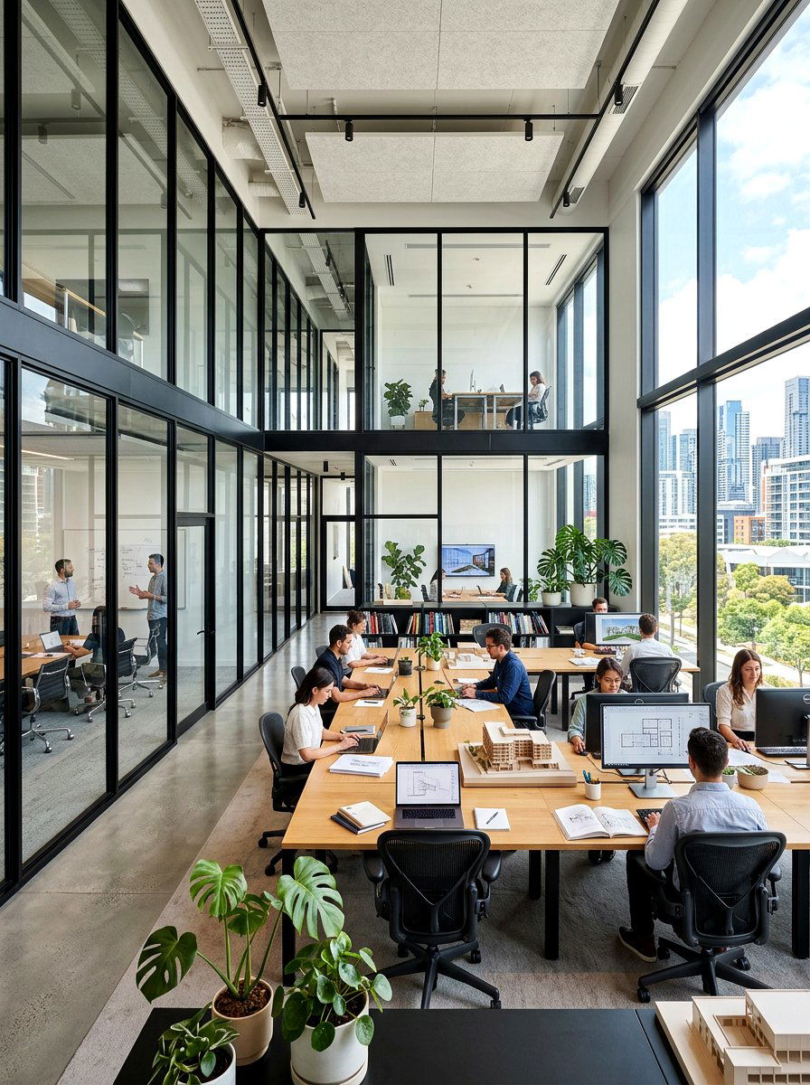 Glass partition editorial office - 30 editorial office ideas