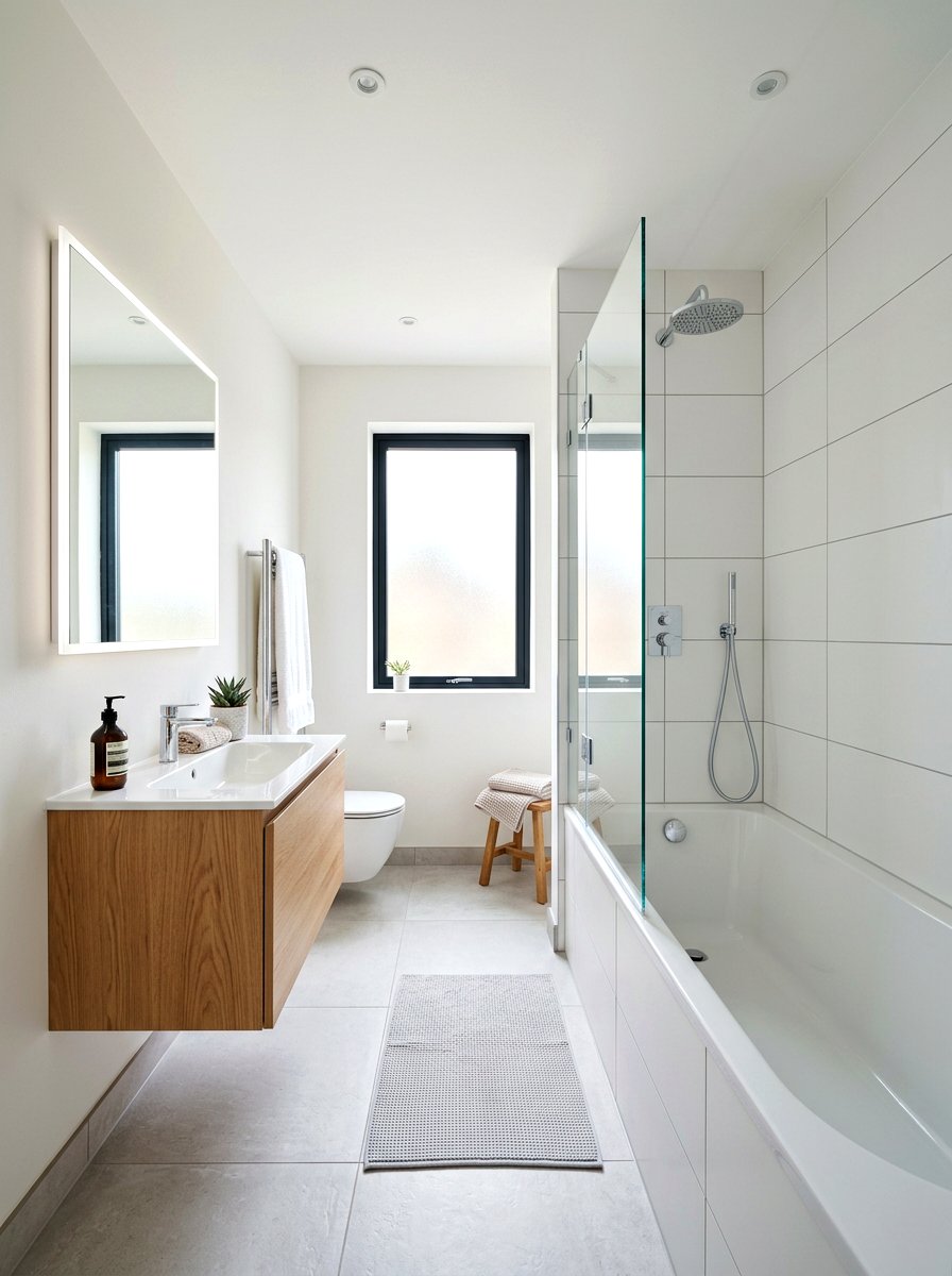 Glass shower screen bathroom - 30 alcove tub styling ideas