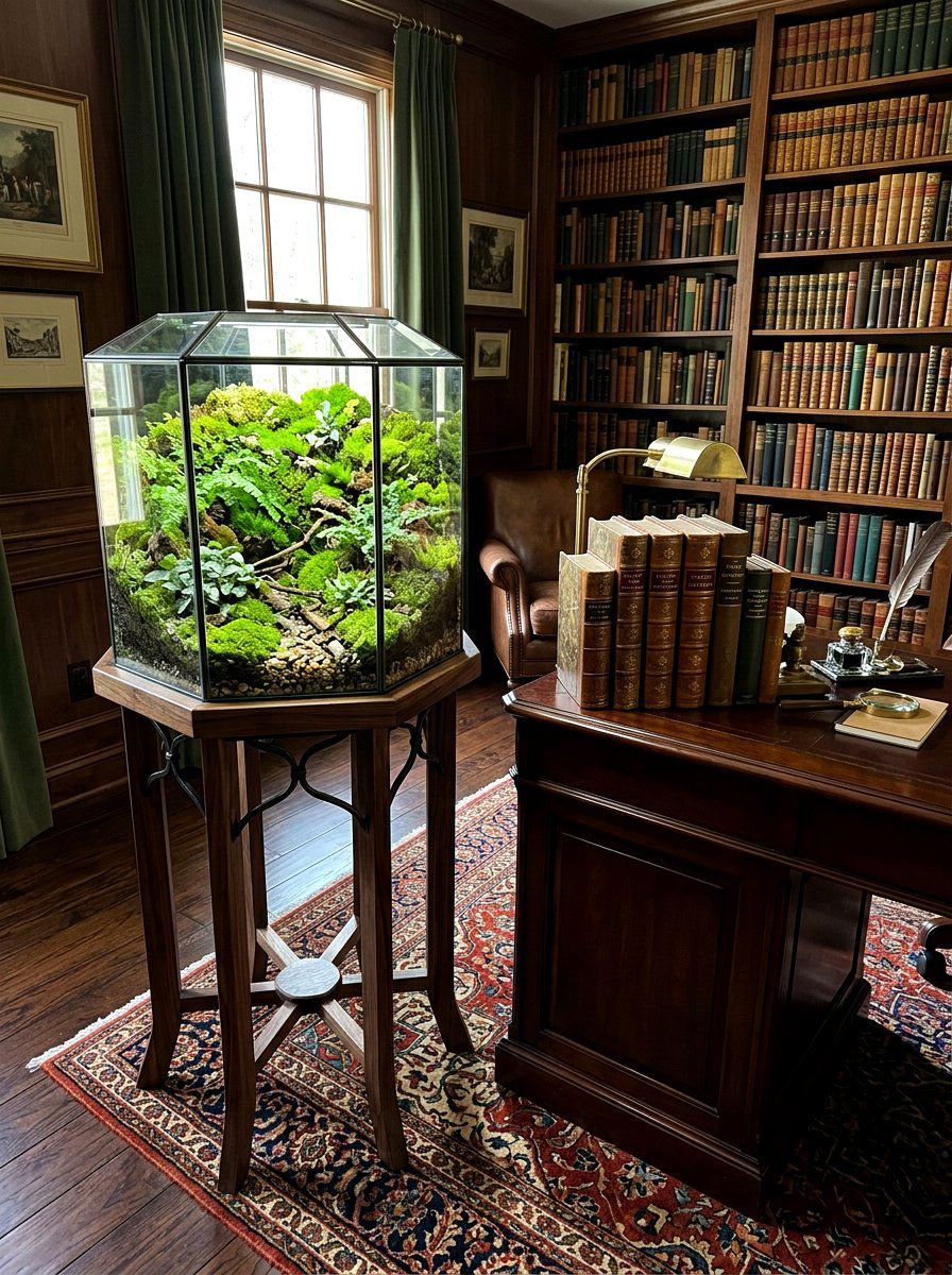 Glass terrarium plant stand - 30 plant stand ideas