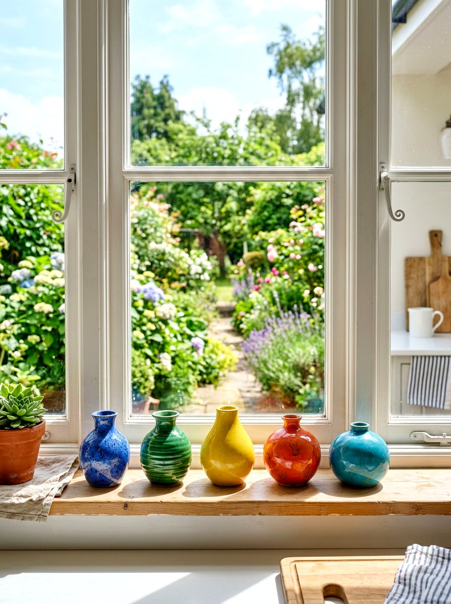 Glazed Ceramic Vase Window Sill - 30 ceramic vase styling ideas