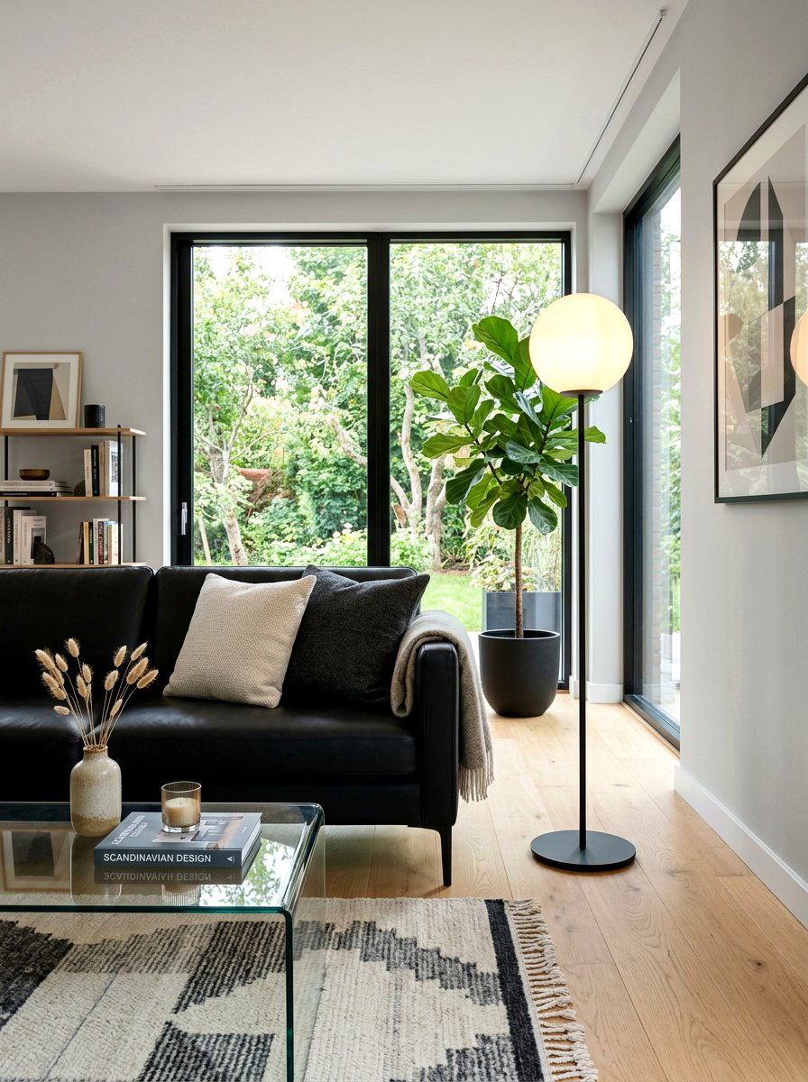 Globe Floor Lamp Living Room - 30 lamp glow living room ideas