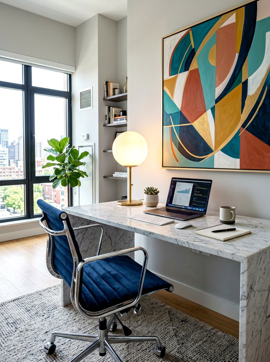 Globe Shade Desk Lamp - 30 desk lamp styling ideas