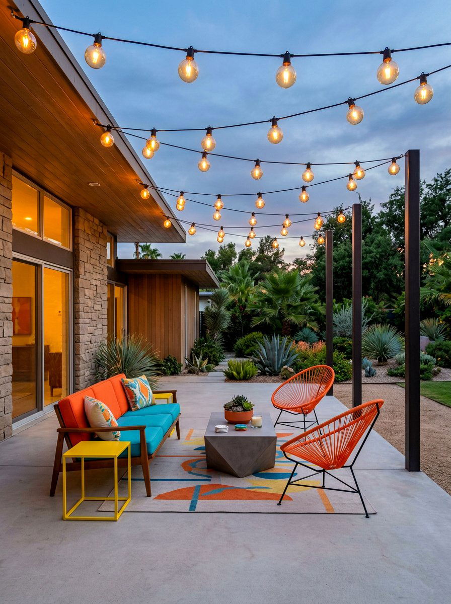 Globe String Lights - 30 patio lighting ideas