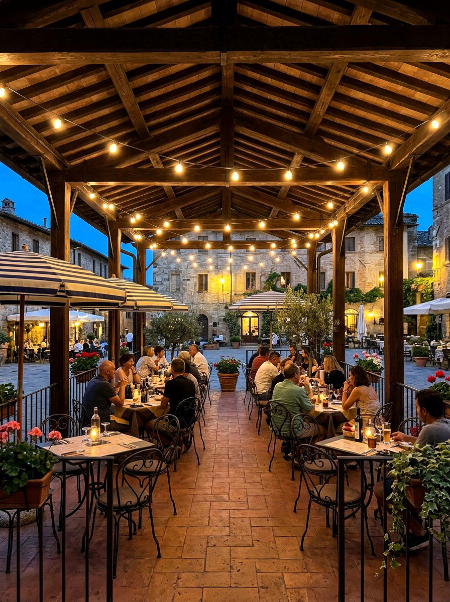 Globe String Lights - 30 pavilion lighting ideas
