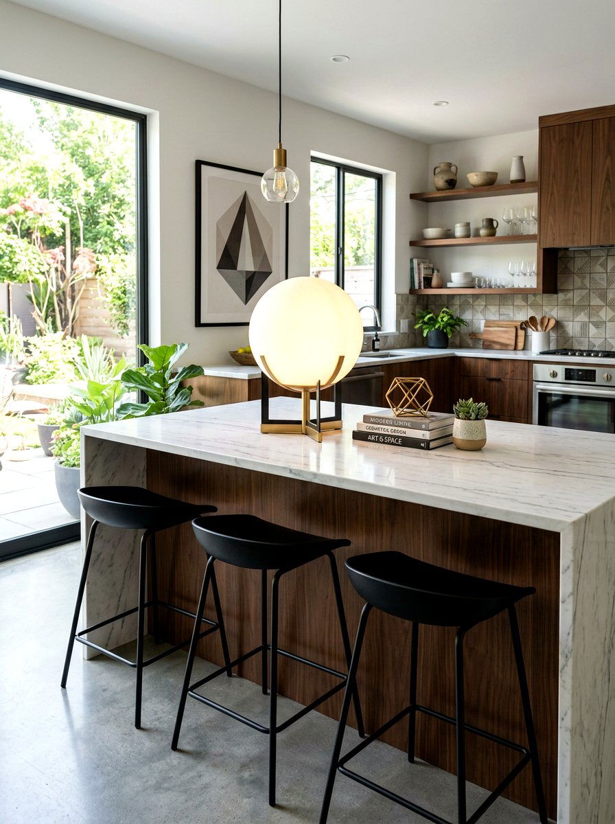 Globe Table Lamp - 30 mini lamp kitchen ideas