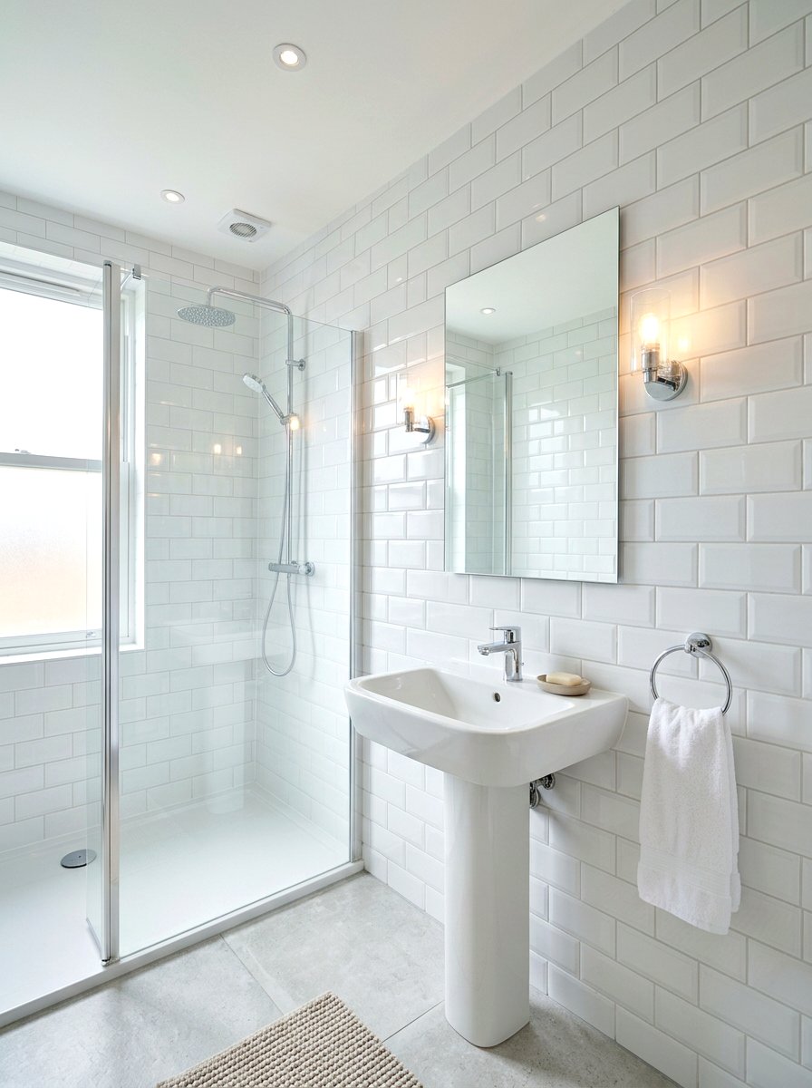 Glossy Ceramic Wall Bathroom - 30 bathroom tile ideas
