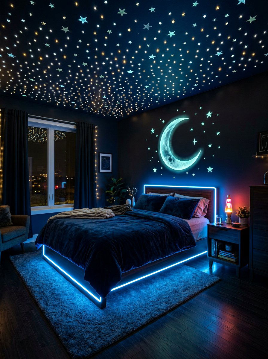 Glow In The Dark Decor - 30 creative kids room ideas