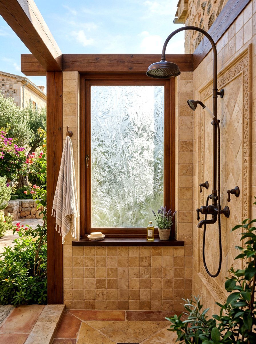 Gluechip Glass Texture - 30 shower window privacy ideas
