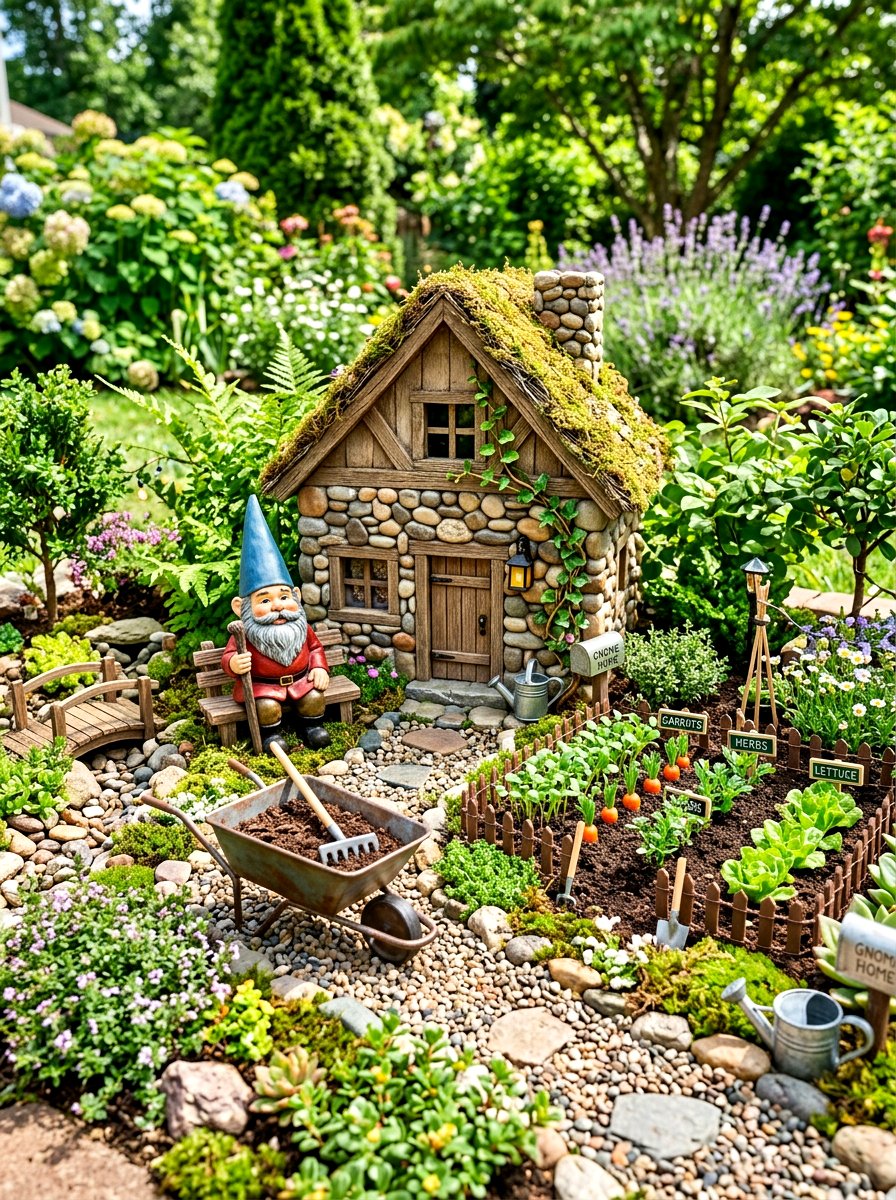 Gnome Fairy Garden - 30 fairy garden ideas