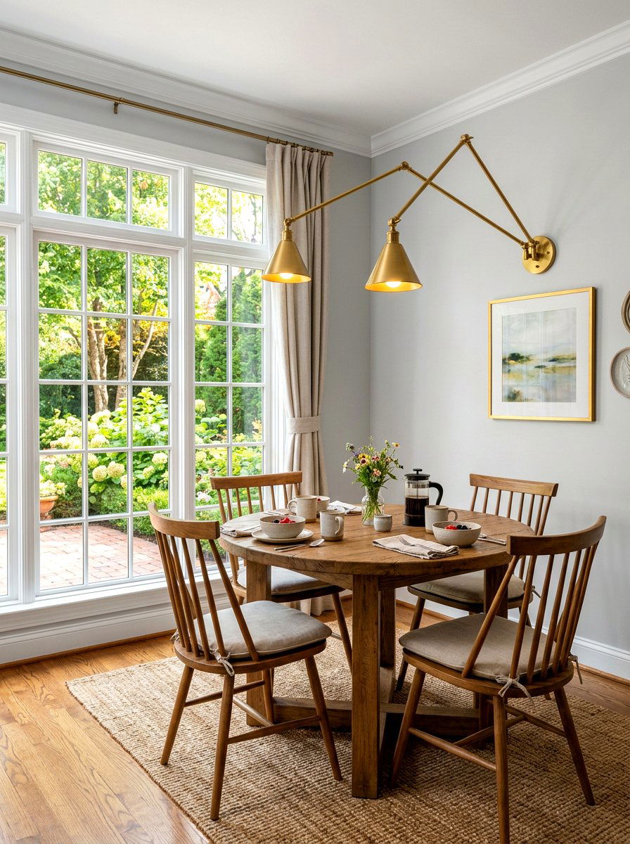 Gold Articulating Wall Light - 30 kitchen lighting ideas