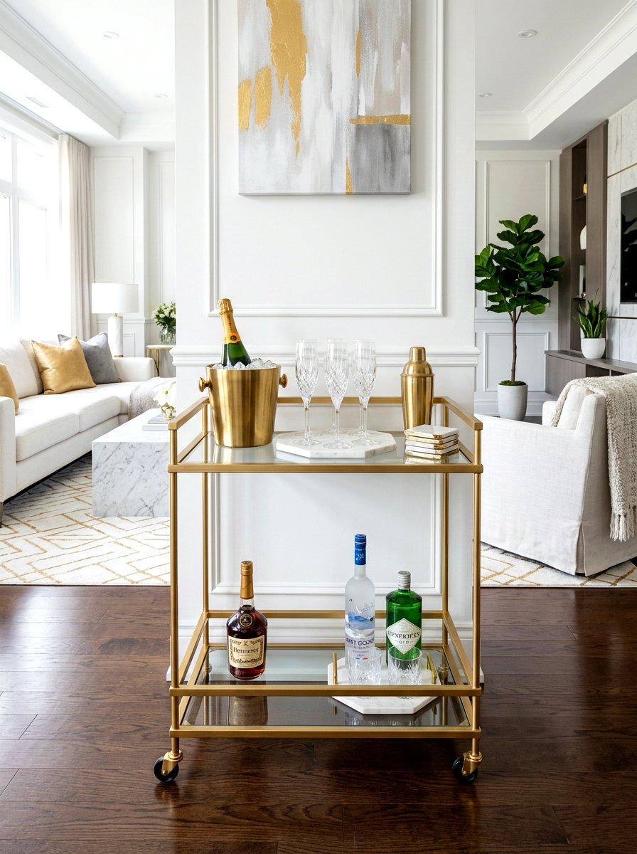 Champagne Cart Decor Ideas: 30 Party-Ready Styling Tips Plus