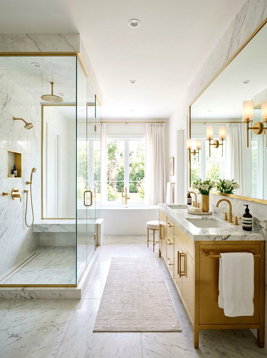 Gold Bathroom Vanity - 30 gold accent decor ideas