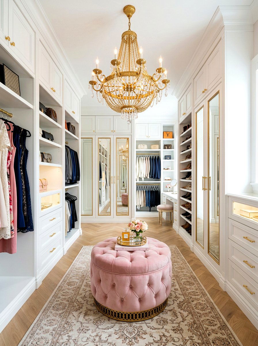 Gold Beaded Chandelier - 30 beaded chandelier ideas