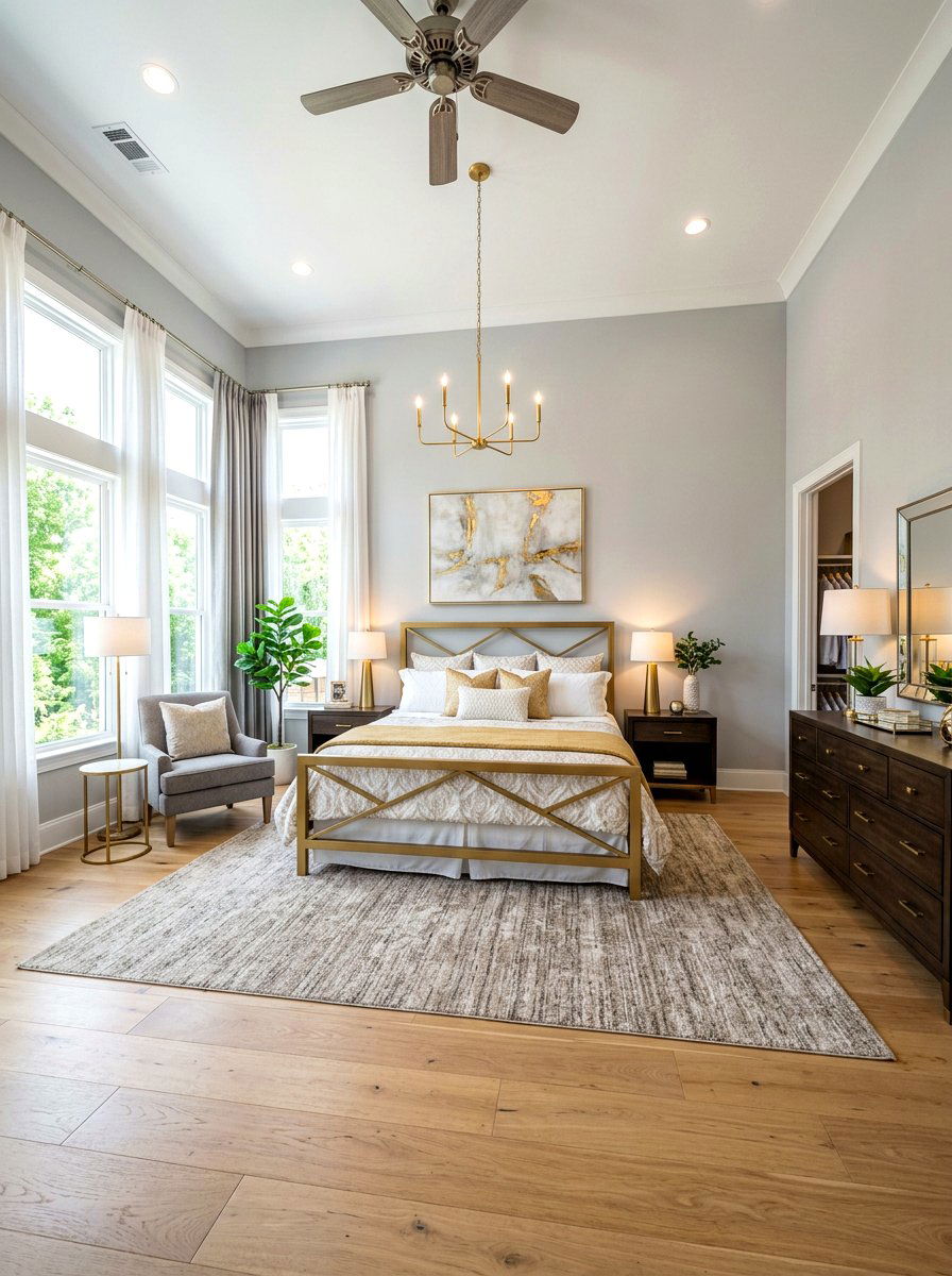 Gold Bed Frame - 30 gold accent decor ideas