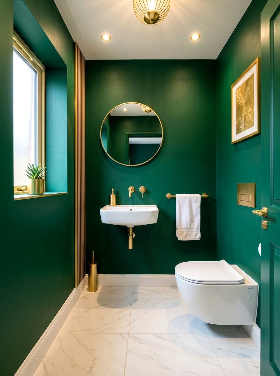 Gold Cloakroom Fixtures - 30 cloakroom ideas