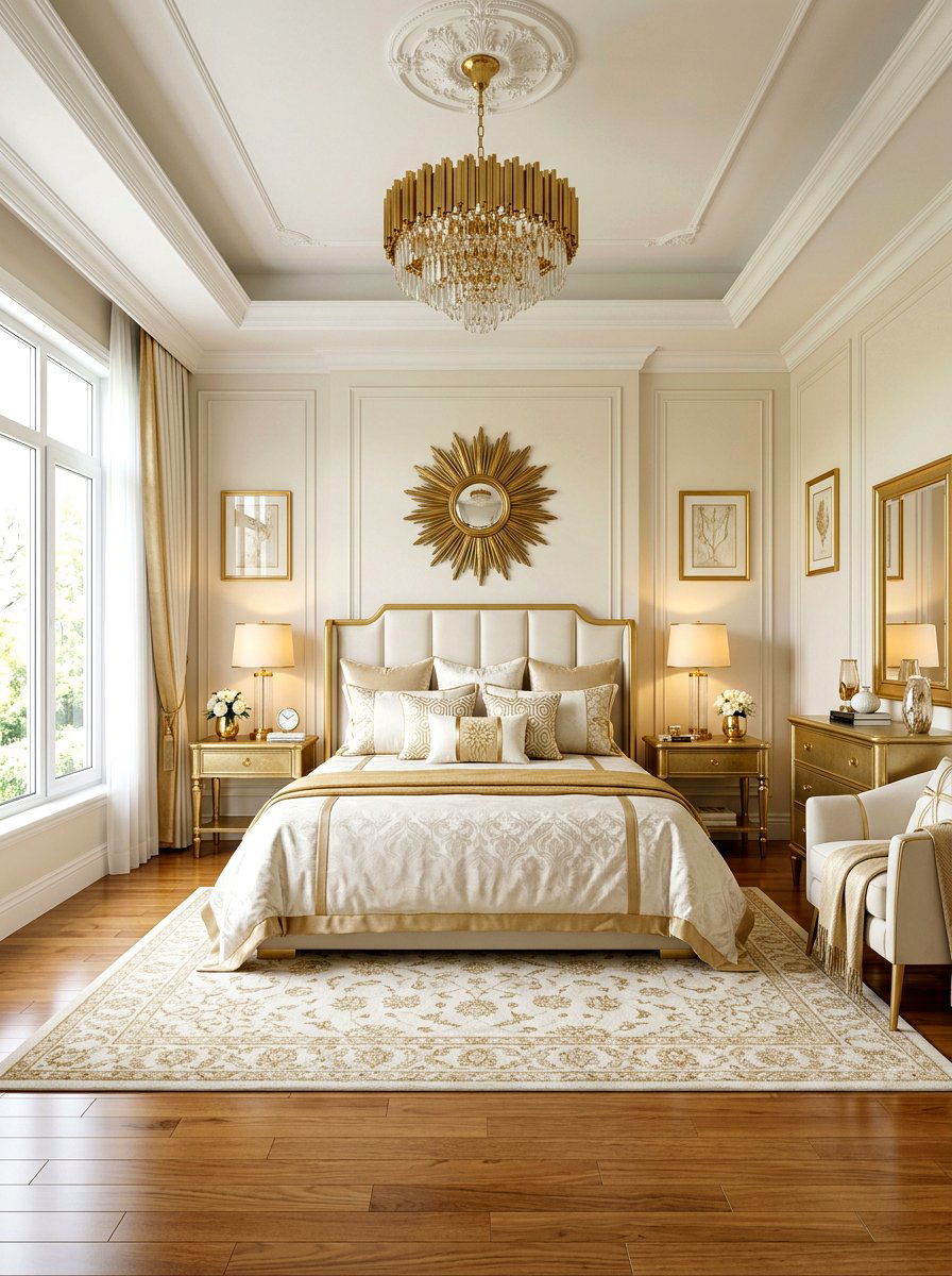 Gold Decor Bedroom - 30 romantic master bedroom ideas