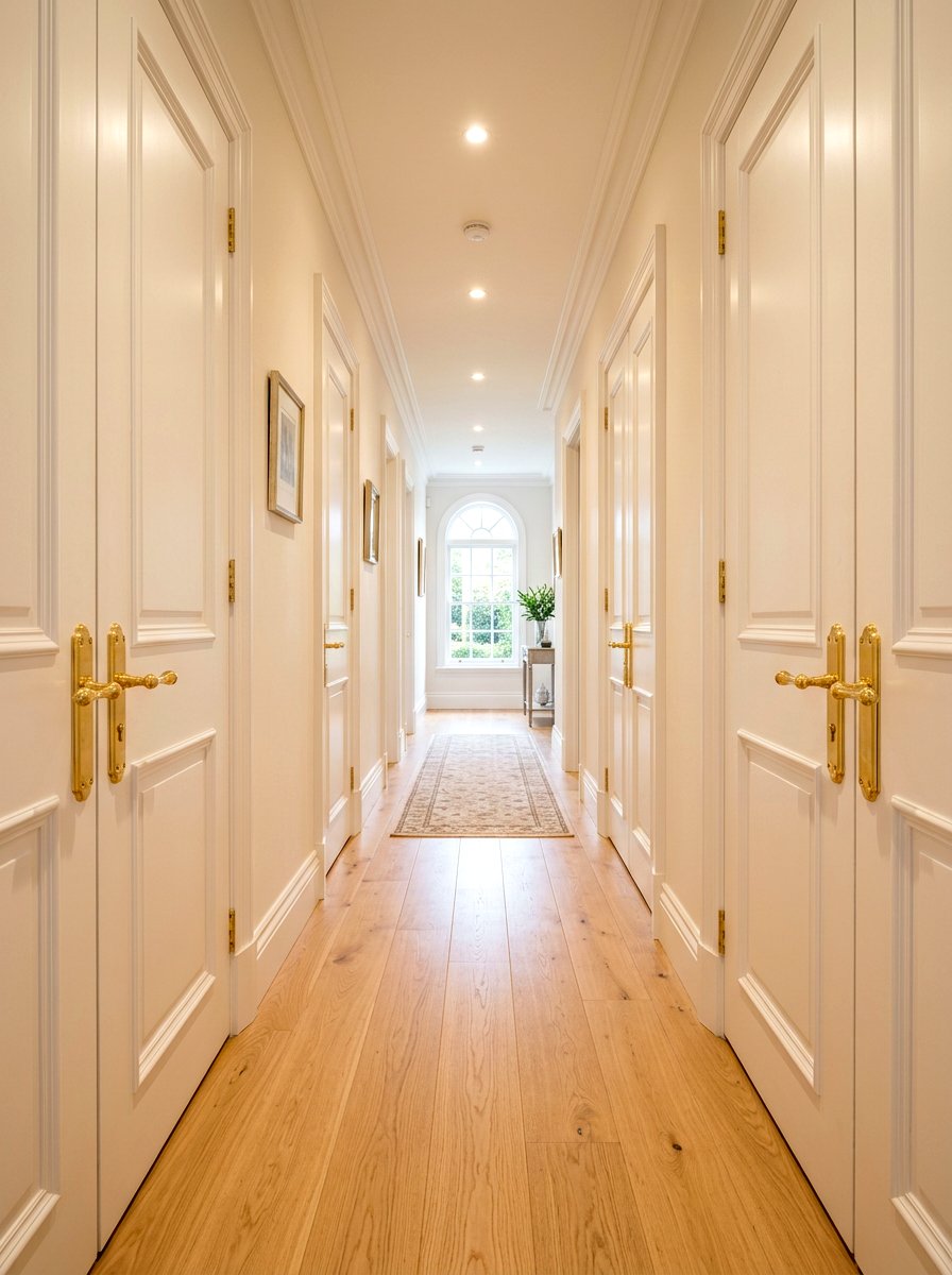 Gold Door Handle - 30 gold accent decor ideas