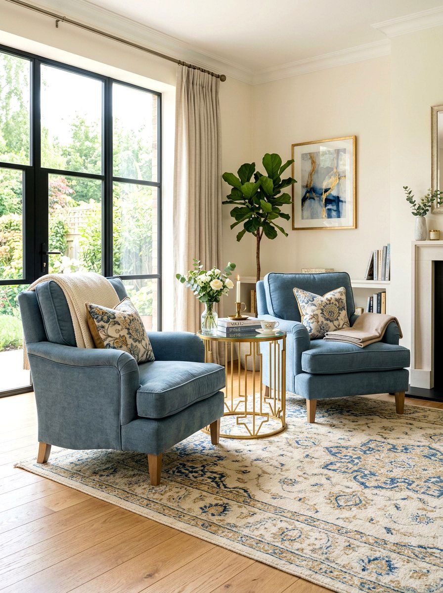 Gold End Table - 30 gold accent decor ideas