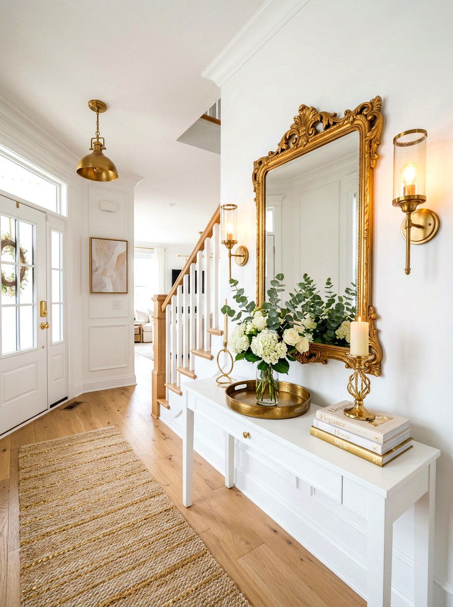 Gold Entryway Decor - 30 luxury entryway styling ideas