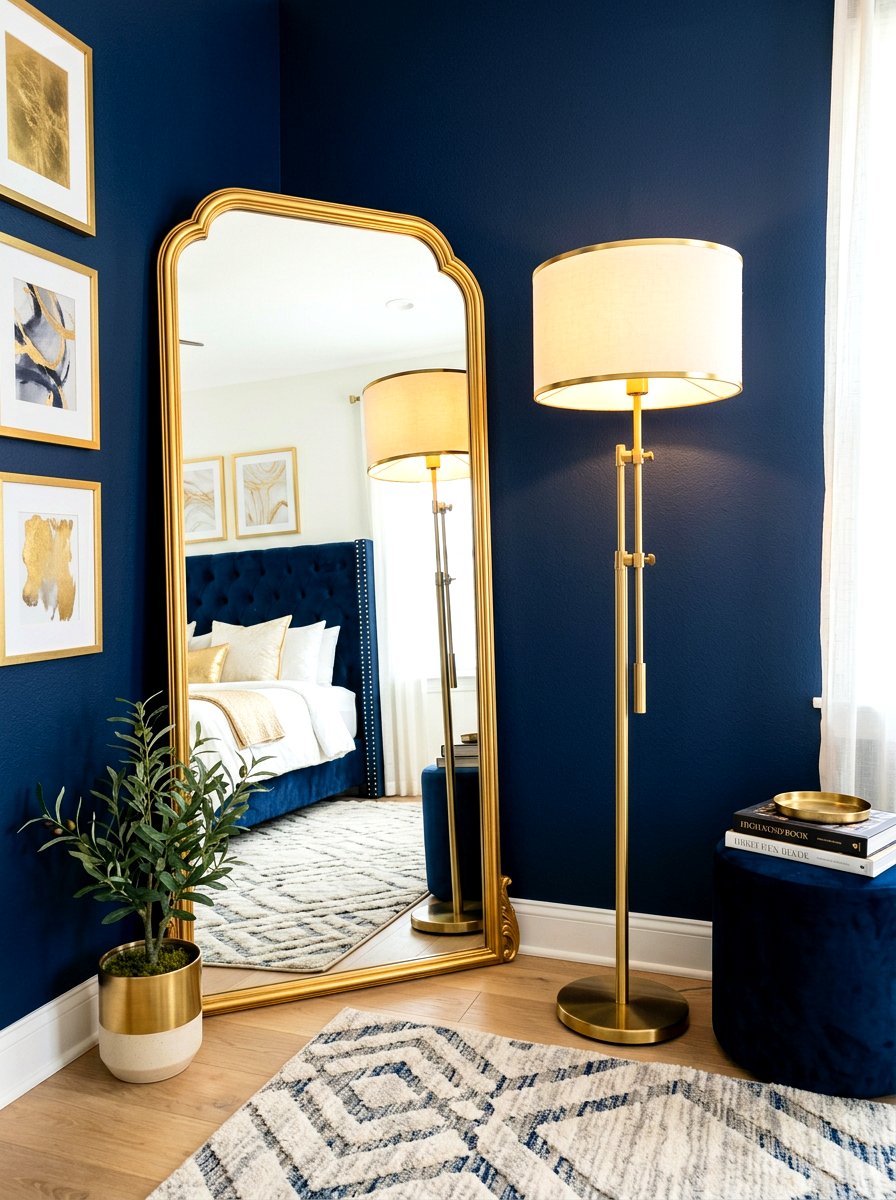 Gold Floor Lamp - 30 floor lamp bedroom corner ideas
