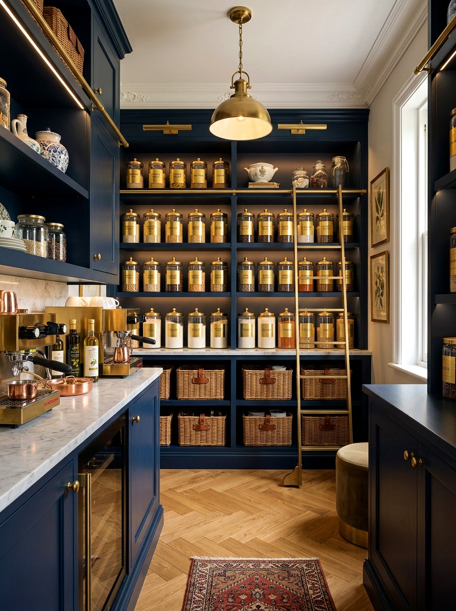 Gold Foil Pantry Label - 30 label system pantry ideas