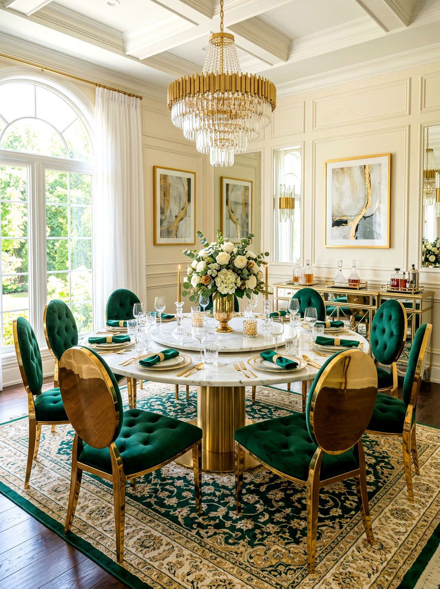 Gold Frame Chairs - 30 statement dining chairs ideas