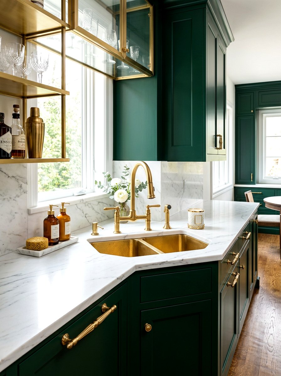 Gold Hardware Corner Sink - 30 corner sink kitchen ideas