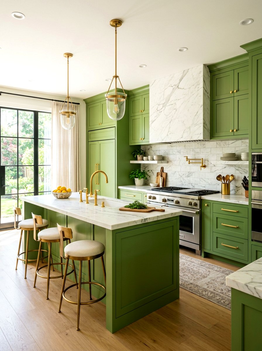 Gold Hardware Matcha Kitchen - 30 matcha kitchen ideas