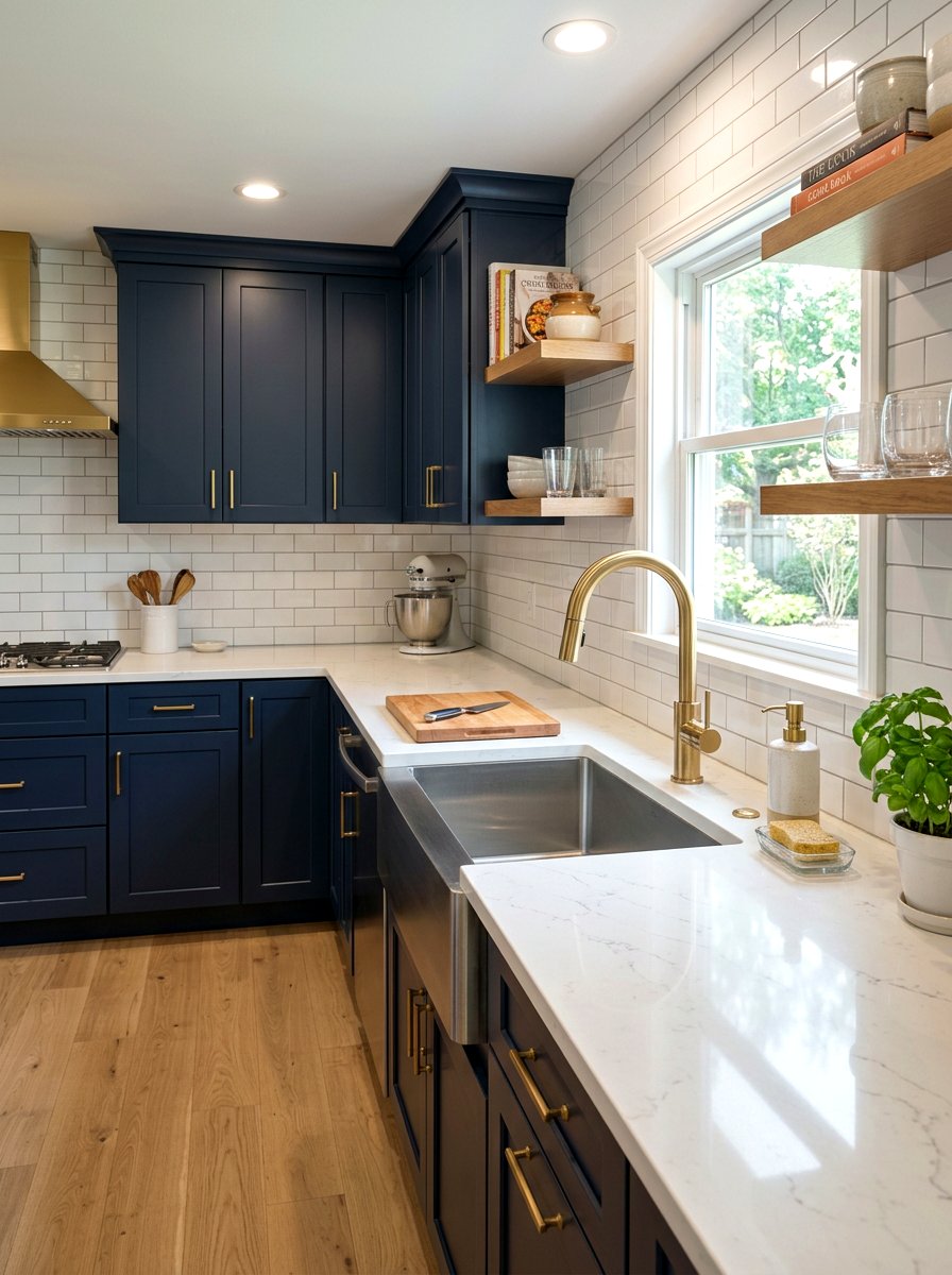 Gold Kitchen Faucet - 30 gold accent decor ideas