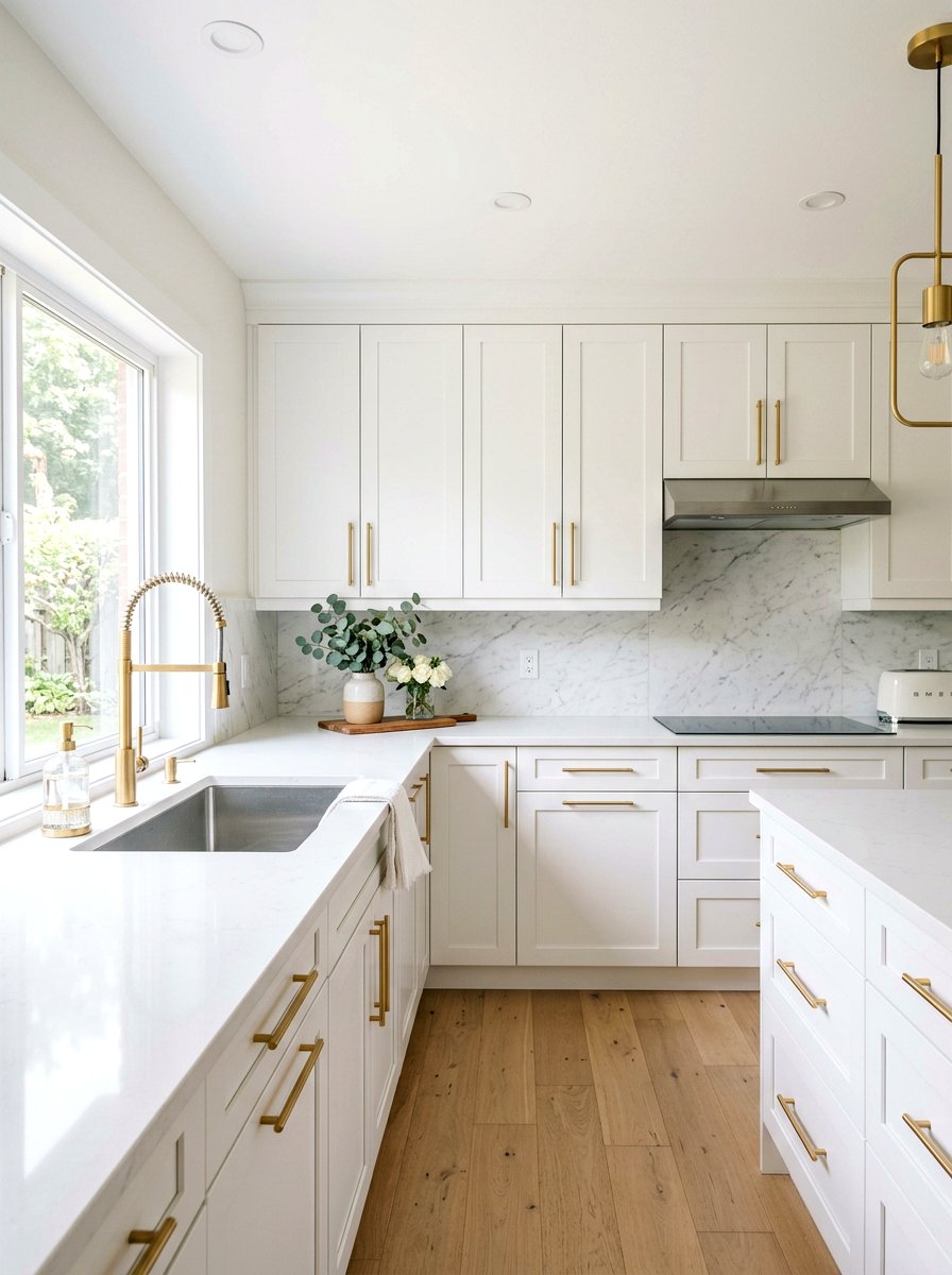 Gold Kitchen Hardware - 30 modern kitchen ideas