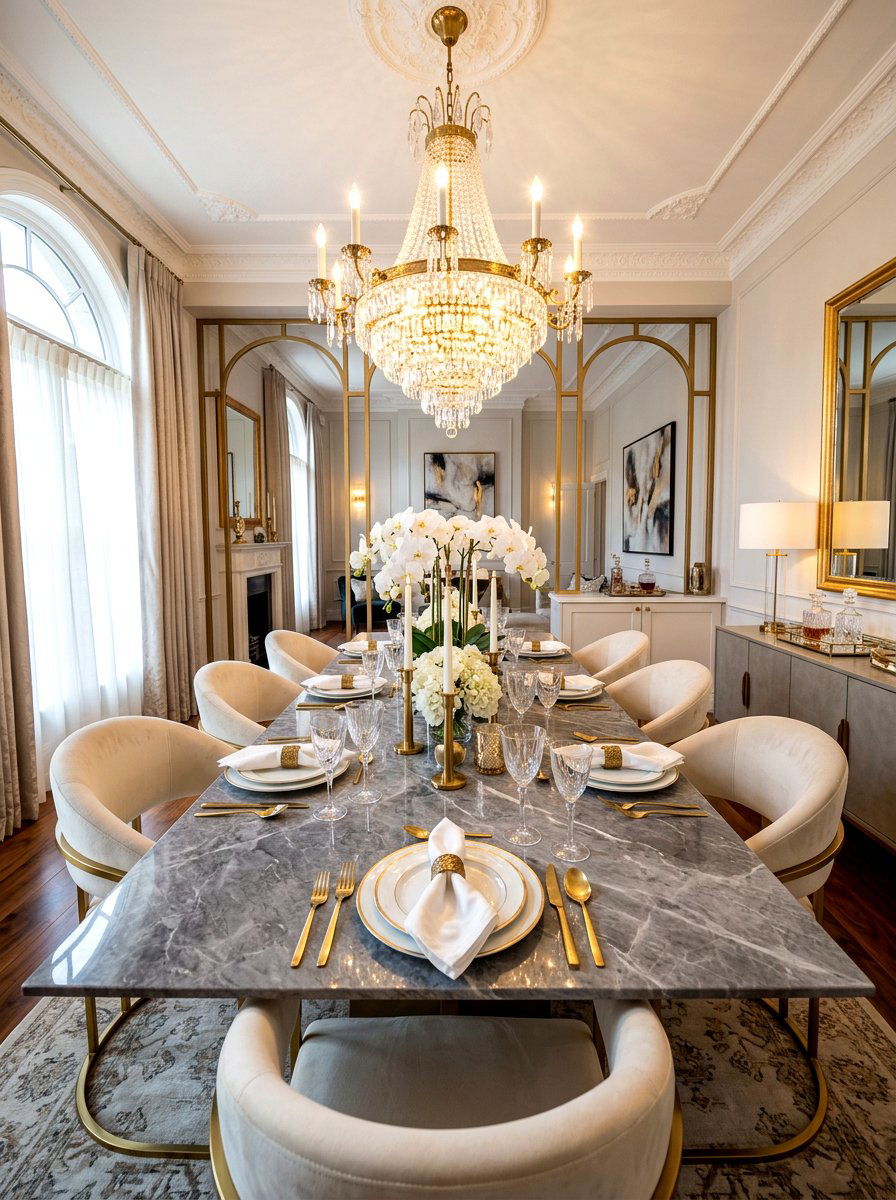 Gold Metal Accent - 30 everyday table setting ideas