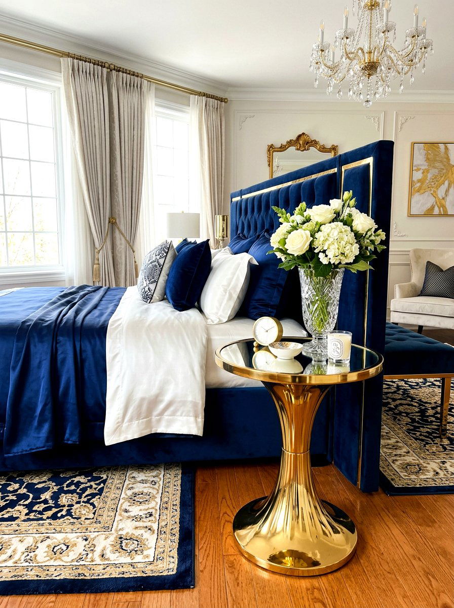 Gold Metal Pedestal Side Table - 30 pedestal side table ideas