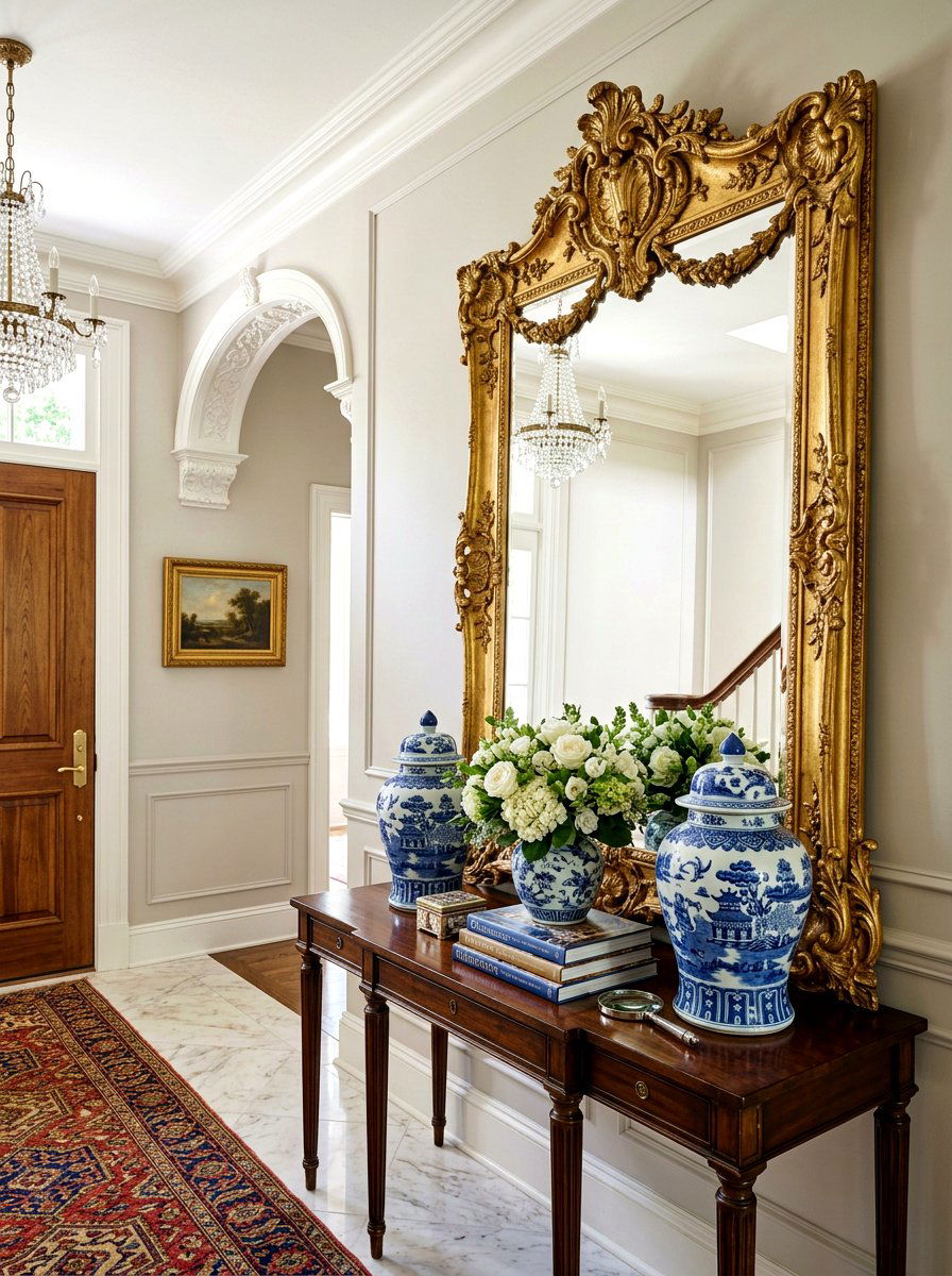 Gold Mirror - 30 renter friendly old money decor ideas