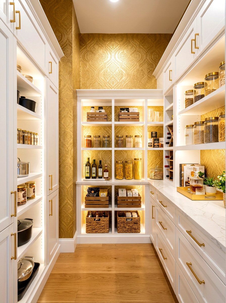 Gold Pantry Wallpaper - 30 pantry wallpaper ideas