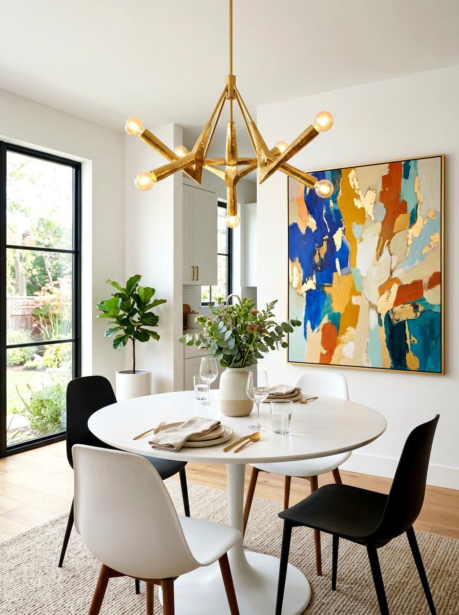Gold Pendant Light - 30 gold accent decor ideas