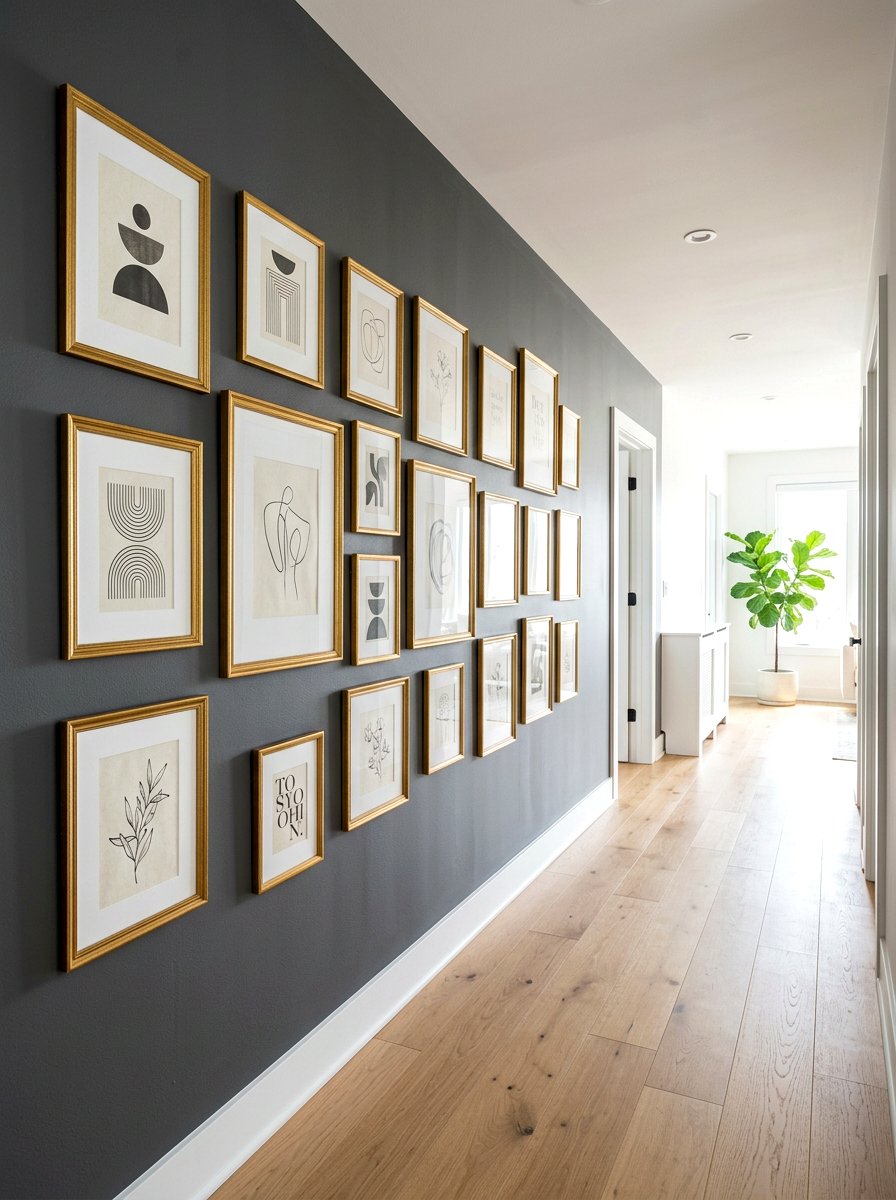 Gold Picture Frame - 30 gold accent decor ideas